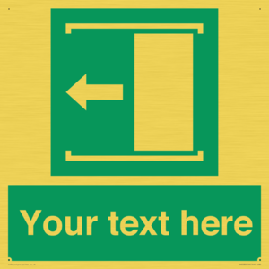 Custom Slide to Open Sign